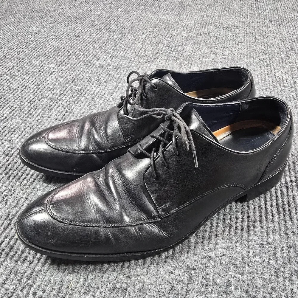 Cole Haan Shoes‎ Mens Size 11 Black Leather Oxford Dress Lennox Hill C11627